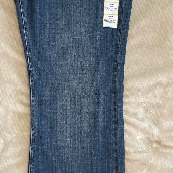 LEVI'S Perfect Waist Bootcut 525 Blue Jeans 14 - Picture 4 of 6